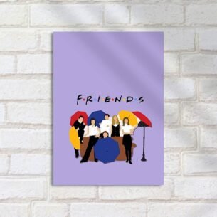 Quadro Decorativo Friends Poster Guarda Chuvas