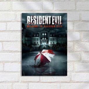 Quadro Decorativo Umbrella Corporation Raccoon Police