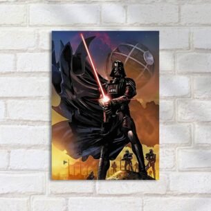 Quadro Decorativo Darth Vader Sabre Luz