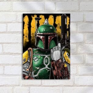 Quadro Decorativo Boba Fett Art Digital