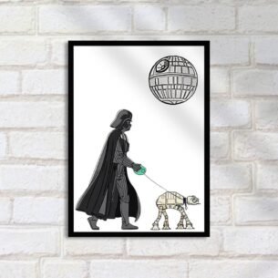 Quadro Decorativo Dar Vader At At Caminhada