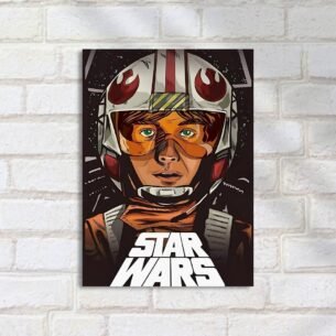 Quadro Decorativo Star Wars Piloto Espacial