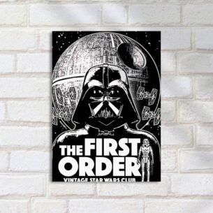 Quadro Decorativo Darth Vader Estrela Da Morte