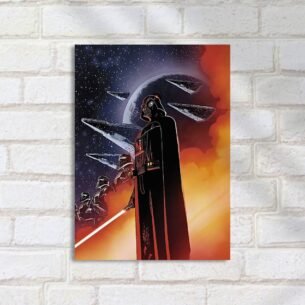 Quadro Decorativo Darth Vader Estrela Da Morte