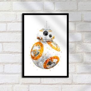 Quadro Decorativo Bb8 Aquarela Arte