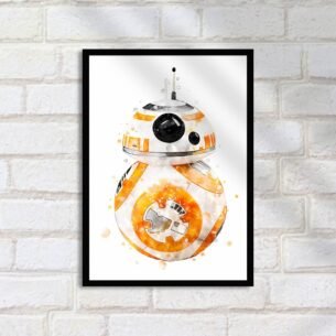 Quadro Decorativo Bb8 Arte Aquarela