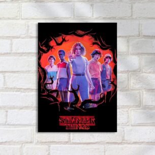 Quadro Decorativo Stranger Things Poster Personagens