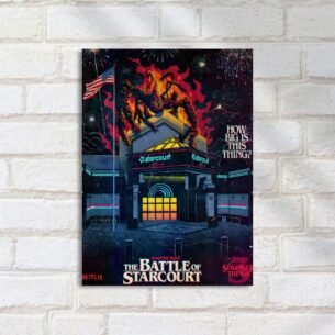 Quadro Decorativo Stranger Things Batalha Starcourt