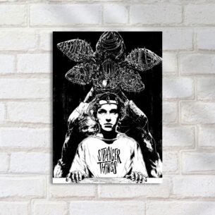 Quadro Decorativo Stranger Things Personagem Monstro