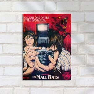 Quadro Decorativo Stranger Things Mall Rats
