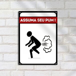 Quadro Decorativo Pessoa Assumindo Pum Silhueta