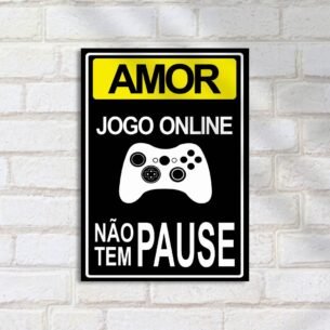 Quadro Decorativo Amor Jogo Online Controls