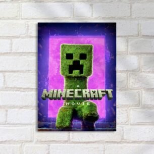 Quadro Decorativo Minecraft Creeper Filme Poster