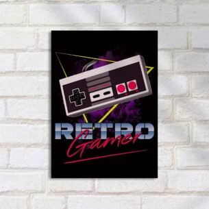 Quadro Decorativo Retro Gamer Control Nostalgia