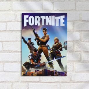Quadro Decorativo Fortnite Personagens Posando