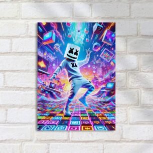 Quadro Decorativo Marshmello Dj Digital Fantasia