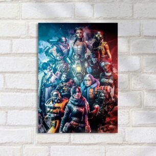 Quadro Decorativo Apex Legends Personagens Reunidos