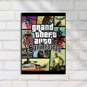 Quadro Decorativo GTA San Andreas Poster