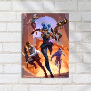Quadro Decorativo Valorant Personagens Em Acao