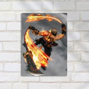 Quadro Decorativo Kratos Espadas Do Caos