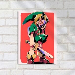 Quadro Decorativo Link Mascara Espada