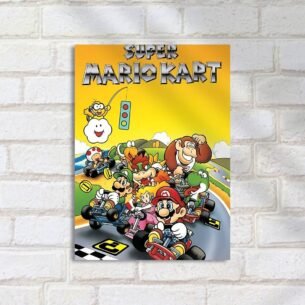 Quadro Decorativo Super Mario Kart Corrida