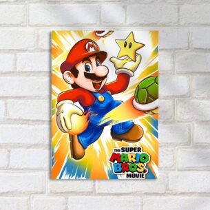 Quadro Decorativo Mario Estrela Casco Fogo