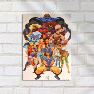Quadro Decorativo Xmen Vs Street Fighter