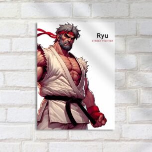 Quadro Decorativo Ryu Street Fighter Bandaid