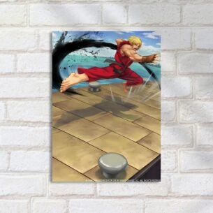 Quadro Decorativo Ken Hadoken Combate Poder