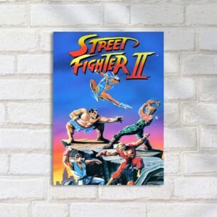 Quadro Decorativo Street Fighter Arte Personagens