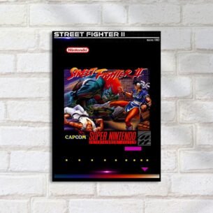 Quadro Decorativo Street Fighter Ii Capa
