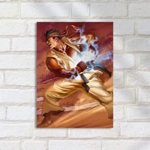 Quadro Decorativo Ryu Hadouken Eletricidade
