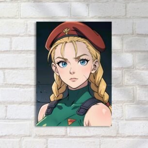 Quadro Decorativo Cammy Fardada Olhos Azuis