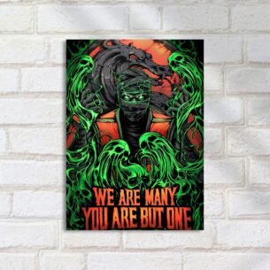 Quadro Decorativo Ermac Mortal Kombat Verde