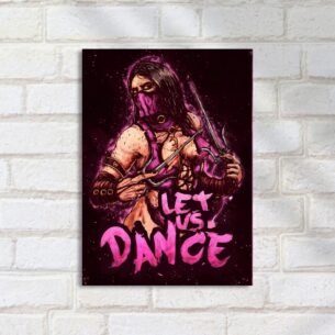 Quadro Decorativo Mileena Armas Danca Purpura