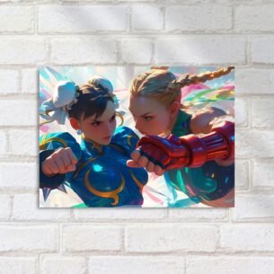 Quadro Decorativo Chun Li Cammy Luta