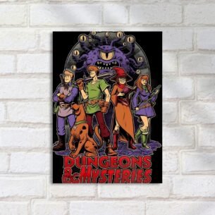 Quadro Decorativo Scooby Doo Dungeons Dragons RPG
