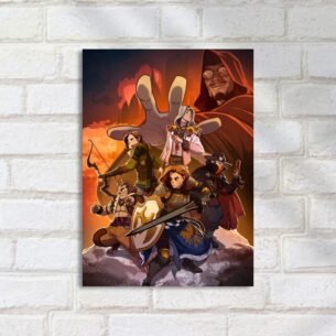 Quadro Decorativo Aventura Herois Fantasia Vilao RPG