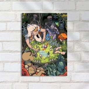 Quadro Decorativo Jogo Tabuleiro Aventureiros Fantasia RPG