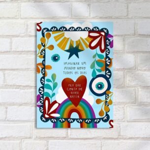 Quadro Decorativo Imaginar Mundo Novo