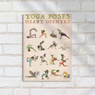 Quadro Decorativo Yoga Poses Heart Openers