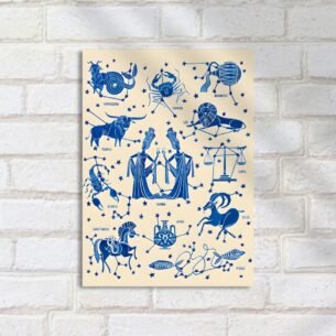 Quadro Decorativo Signos Zodiaco Astrologia