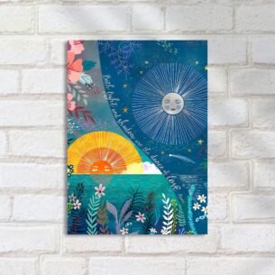 Quadro Decorativo Arte Sol E Lua