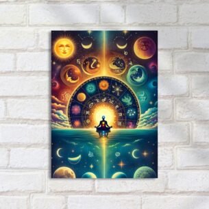 Quadro Decorativo Meditacao Astrologia Universo