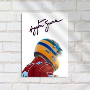 Quadro Decorativo Desconhecido Piloto F1 Capacete