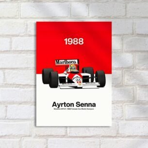 Quadro Decorativo Mclaren Mp4 4 Ayrton Senna