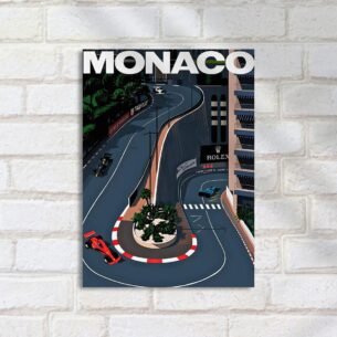 Quadro Decorativo Monaco Corrida Formula 1