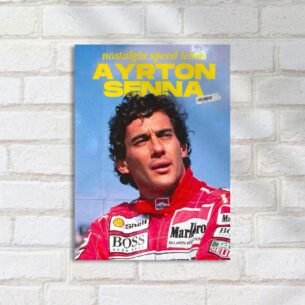 Quadro Decorativo Senna Corrida Patentes