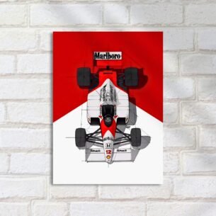 Quadro Decorativo Mclaren F1 Vista Superior
